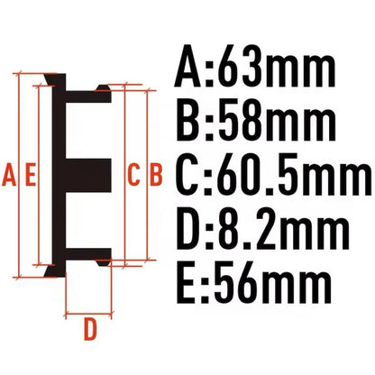 Set 4 capace roti 63mm exterior, 58mm interior Hyundai argintii compatibil/inlocuitor janta aliaj