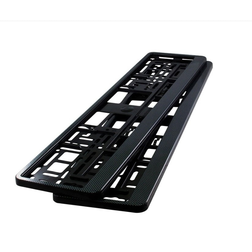 Set 2 bucăți suport număr înmatriculare auto HP culoare ramă carbon 8x șurub