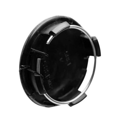 Set 4 capace TESLA, 57mm, Negru-Argintiu, pentru jante aliaj