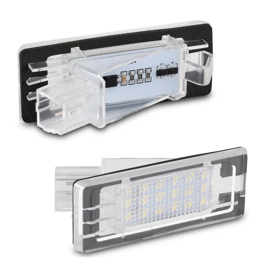Set 2x Lampi LED pentru numar dedicate Dacia Duster(2010-2017), Logan MCV, Lodgy, Renault, fara eroare