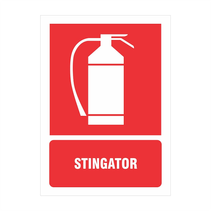 Indicator Stingator, 20x30cm, pvc rigid