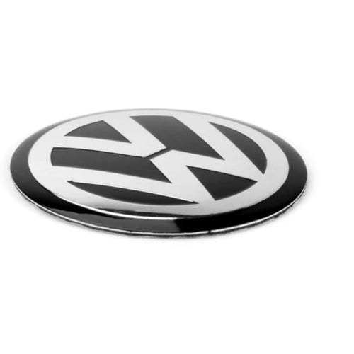 Sticker emblema autoadeziv Volkswagen, aluminiu, 8 cm