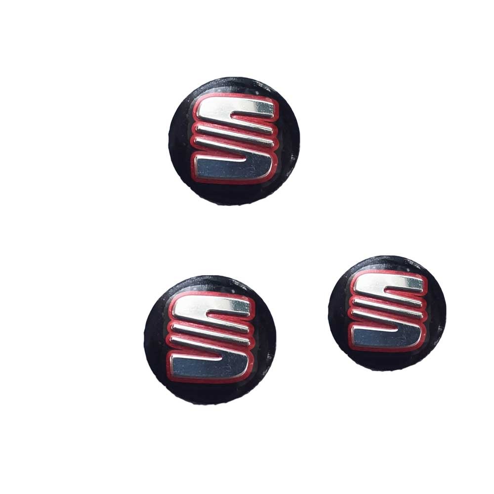 Emblema Cheie Seat, Culoare Negru 14mm