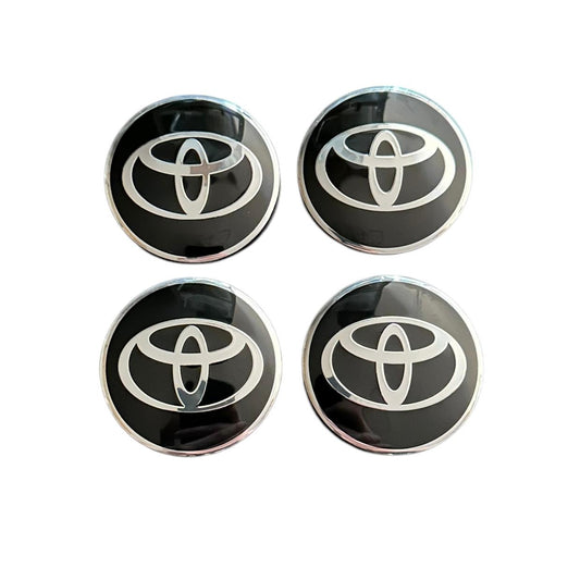 Set 4 capace roti 57mm exterior, 54mm interior Toyota compatibil/inlocuitor janta aliaj