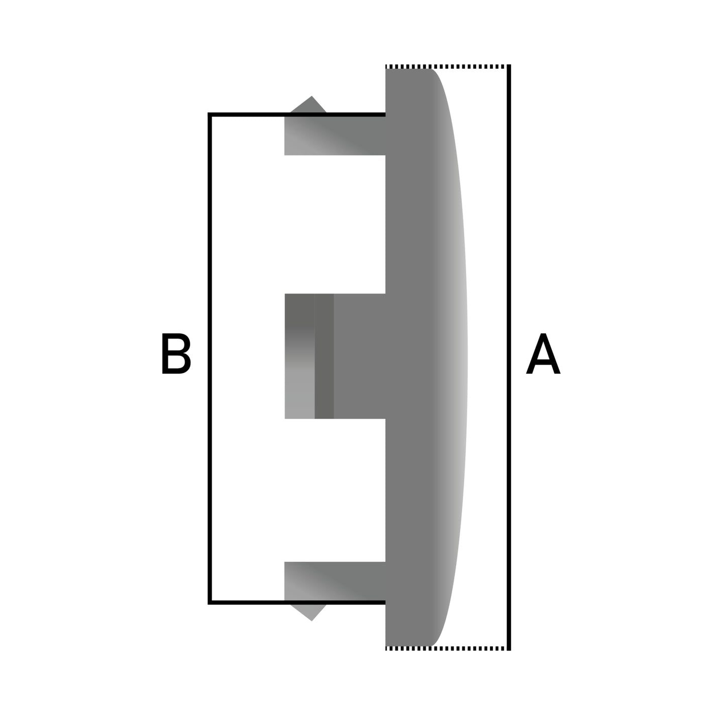 Set 4 Capace roti, Plastic / Aluminiu, Pentru VOLKSWAGEN, 60 mm, Negru