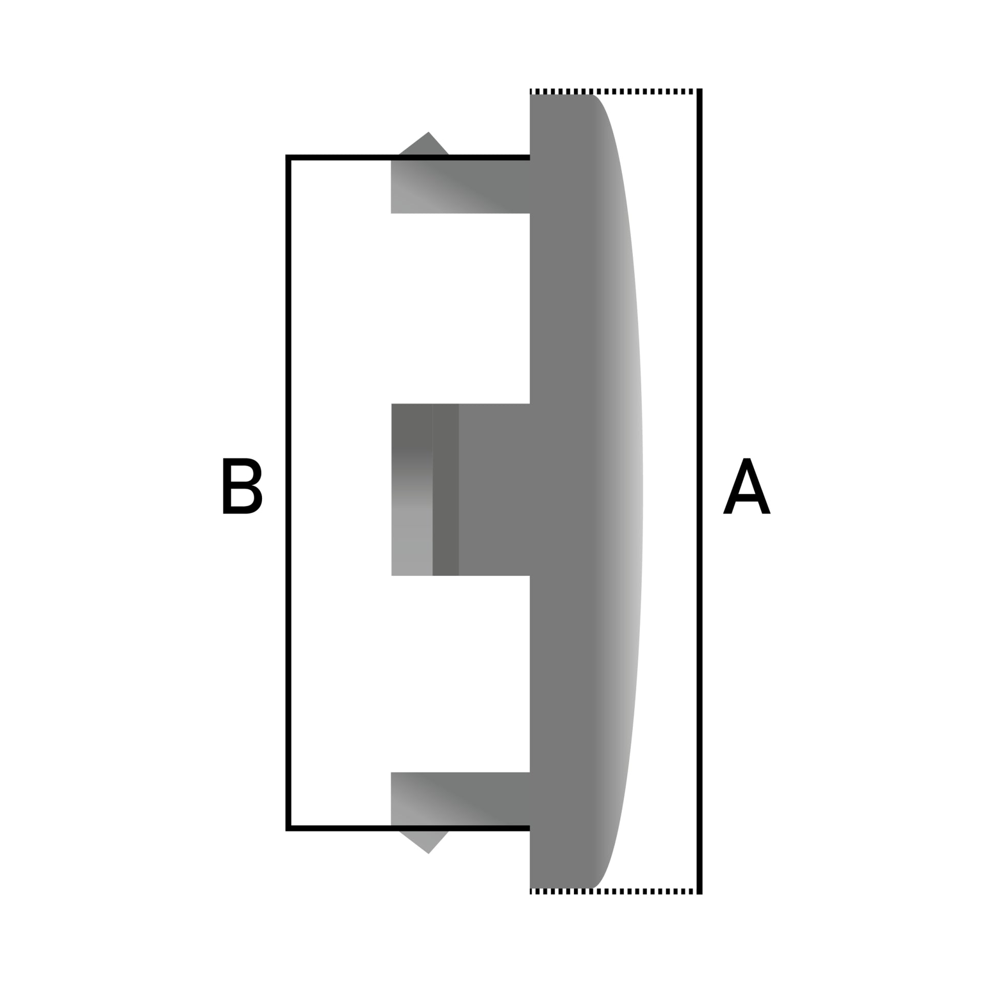 Set 4 Capace roti, Plastic / Aluminiu, Pentru VOLKSWAGEN, 60 mm, Negru