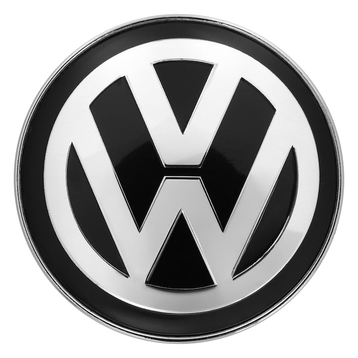 Set 4 Capace roti, Plastic / Aluminiu, Pentru VOLKSWAGEN, 60 mm, Negru