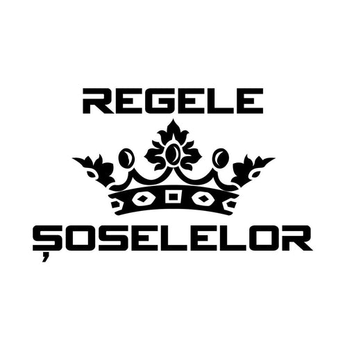 Sticker decorativ auto Regele Soselelor Negru 20 x 13 cm
