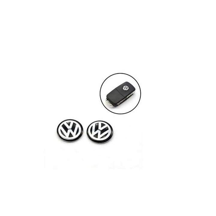 Emblema Cheie VW Culoare Negru Diametru 14mm