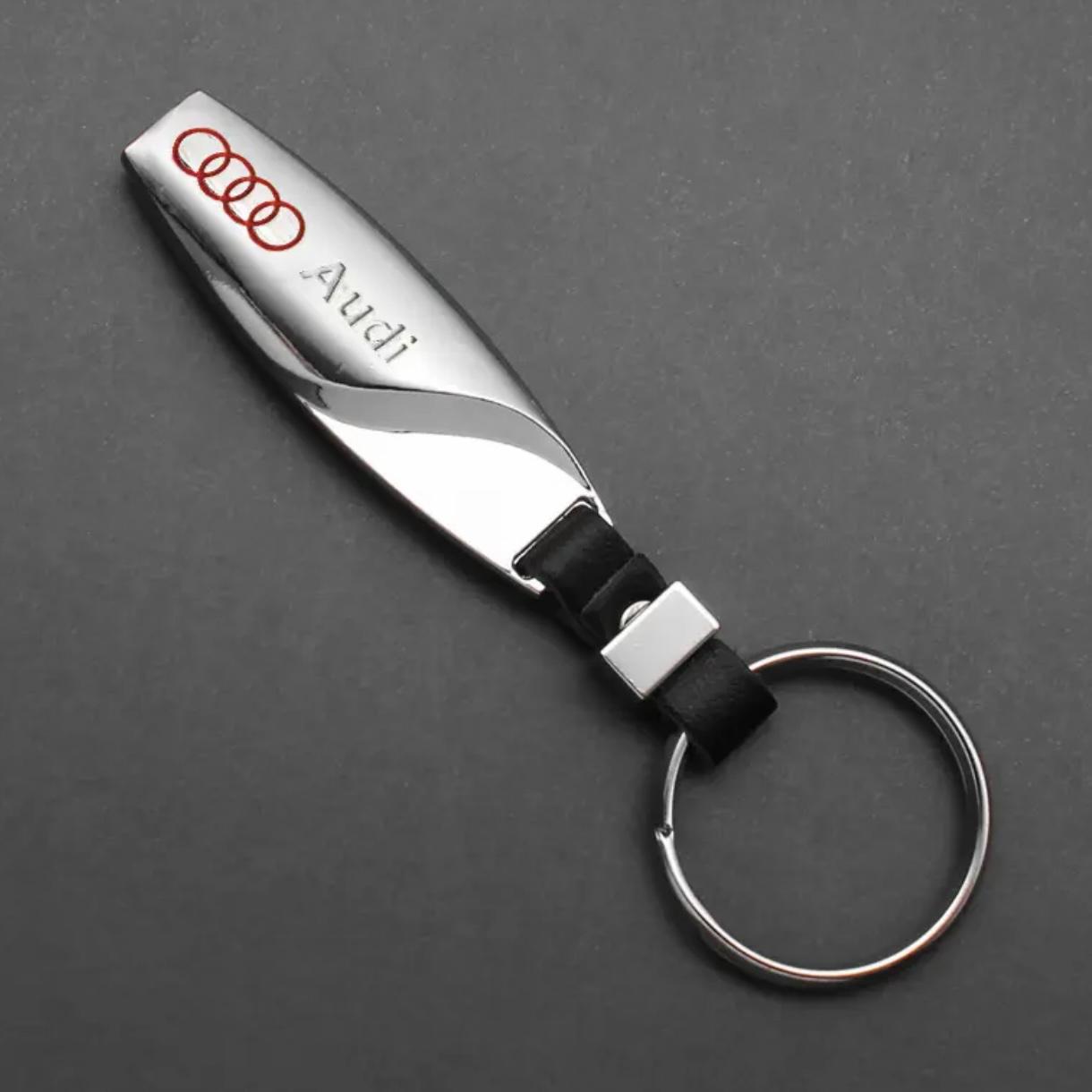 Breloc Pentru Cheie Audi, Argintiu/Negru