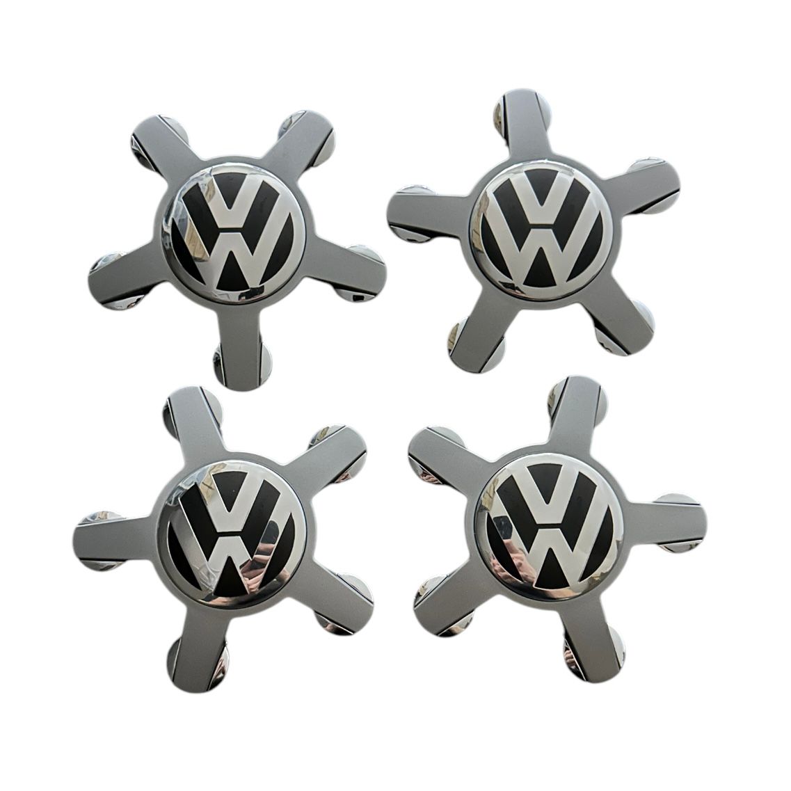 Set 4 capacele Volkswagen Gheara 135mm pentru jante de Audi Gri