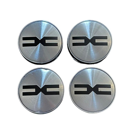 Set 4 capace roti 60mm Dacia DC Argintii compatibil/inlocuitor janta aliaj