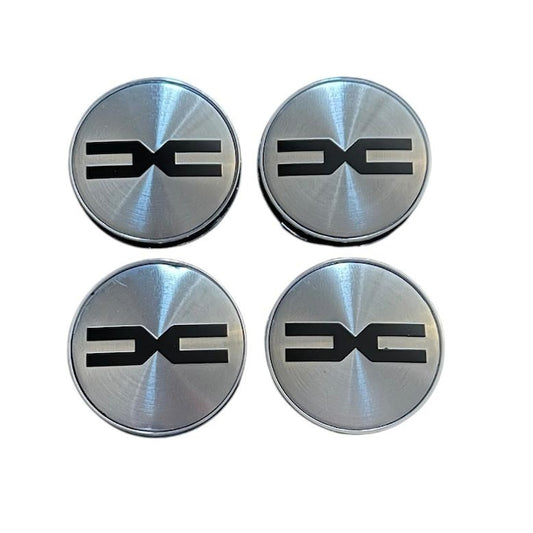 Set 4 capace roti 60mm Dacia DC Argintii compatibil/inlocuitor janta aliaj