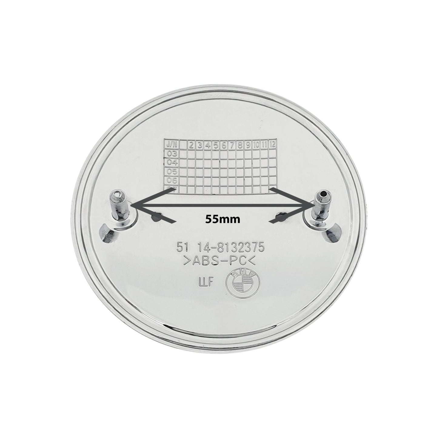 Emblema Capota BMW, 82mm, Full Black Lucios