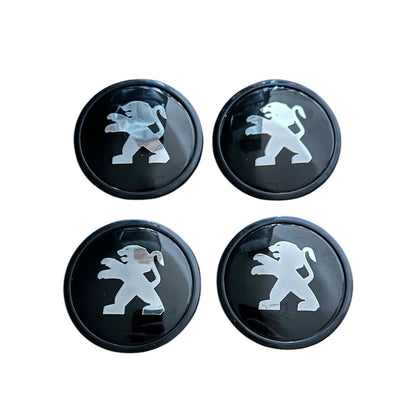 Set 4 capace roti 65mm exterior, 56mm interior Peugeot negre compatibil/inlocuitor janta aliaj 3B7601171