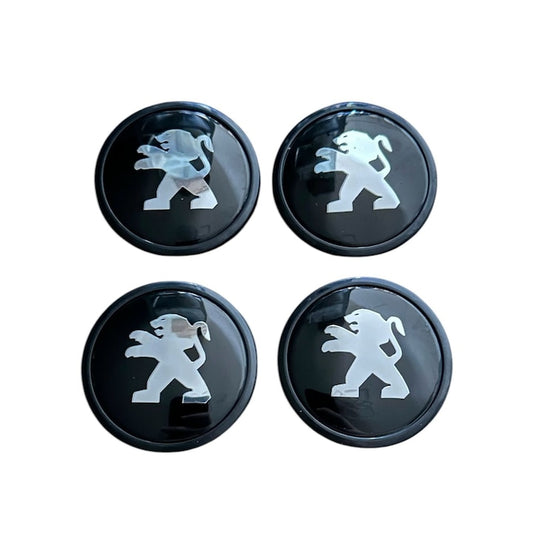 Set 4 capace roti 65mm exterior, 56mm interior Peugeot negre compatibil/inlocuitor janta aliaj 3B7601171