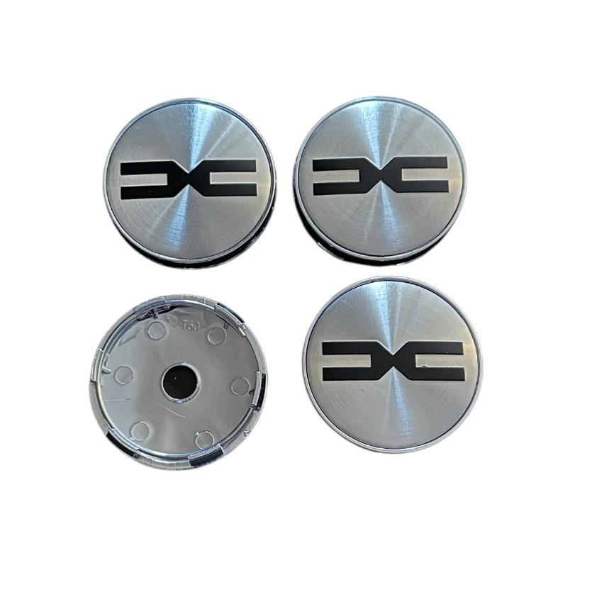 Set 4 capace roti 60mm Dacia DC Argintii compatibil/inlocuitor janta aliaj