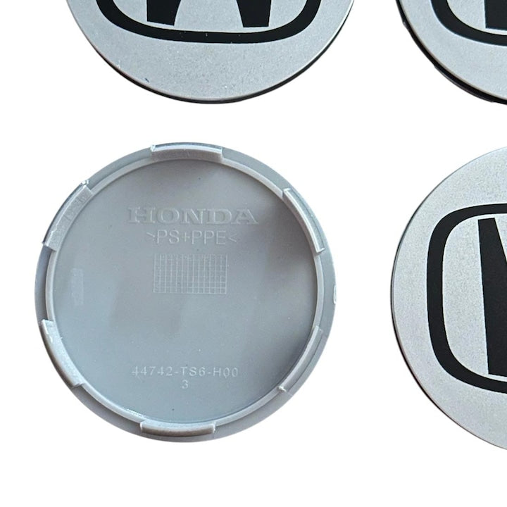 set 4 Capace jante aliaj Honda 69mm Gri Negru