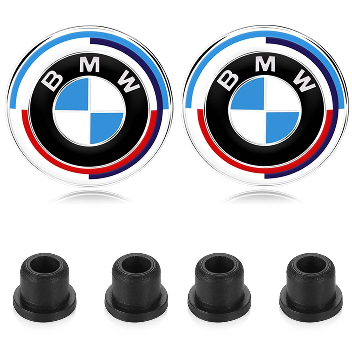 2 buc 82 mm editie a 50-a aniversare capota capota fata emblema rotund pentru insigna pentru BMW 1 3 5 M3 M4 Z4. (vine cu 4gromnet)