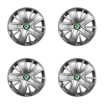 Set 4 Capace Roti R15 AutoSSF ®, Potrivite Jantelor de 15 inch, pentru SKODA, Model 341