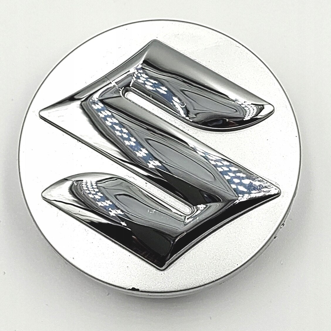 Set 4 capace jante SUZUKI, 58mm, Negru, Argintiu