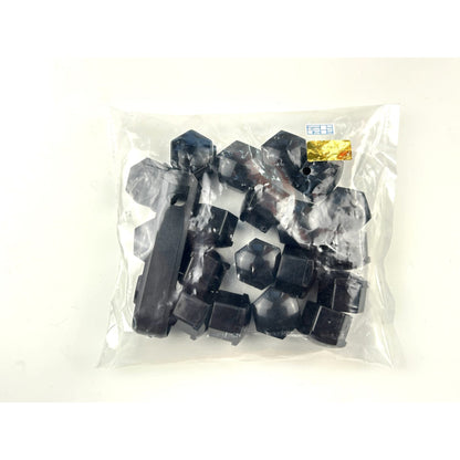 Capace prezoane, pe 17 mm, inclus cheie de scos capacele, set 20 buc negre