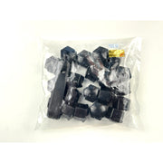 Capace prezoane, pe 17 mm, inclus cheie de scos capacele, set 20 buc negre