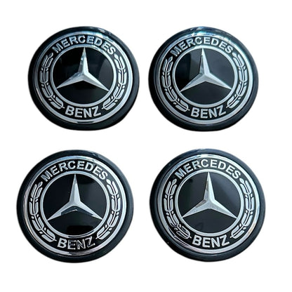Set 4 capace roti 65mm exterior, 56mm interior Mercedes negre compatibil/inlocuitor janta aliaj 3B7601171