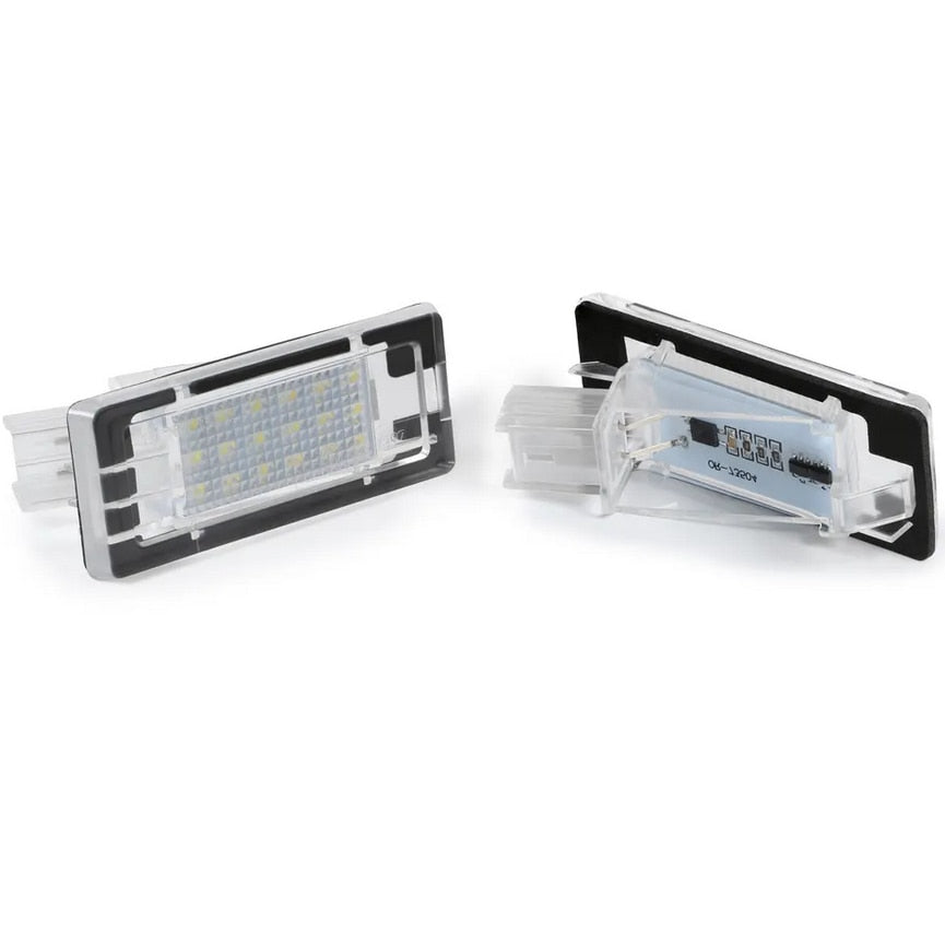 Set 2x Lampi LED pentru numar dedicate Dacia Duster(2010-2017), Logan MCV, Lodgy, Renault, fara eroare