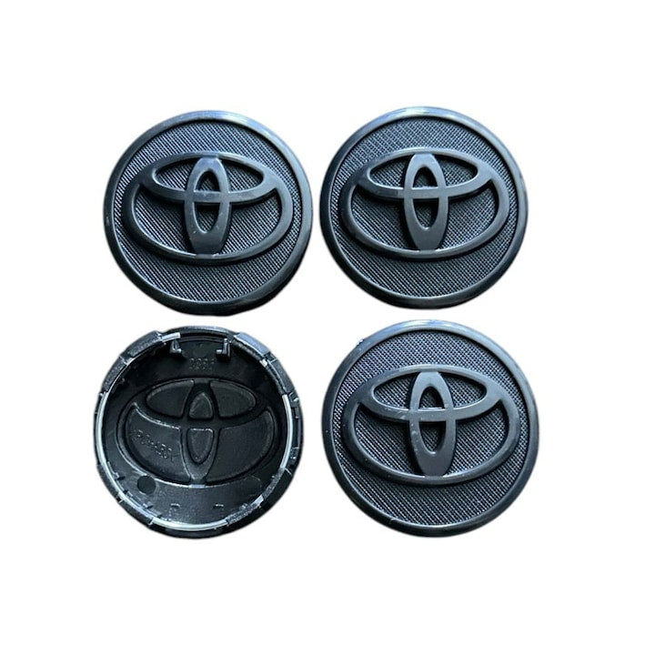 Set 4 capace jante TOYOTA, 57mm, Negru