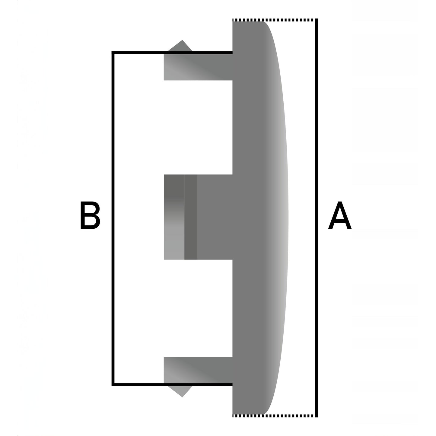 Set 4 capace roti pentru FORD, 60 mm, argintiu-albastru, plastic si aluminiu