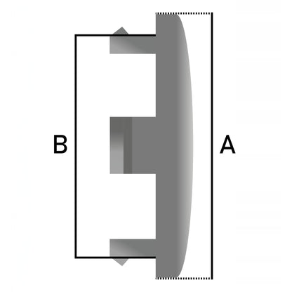 Set 4 capace roti pentru FORD, 60 mm, argintiu-albastru, plastic si aluminiu