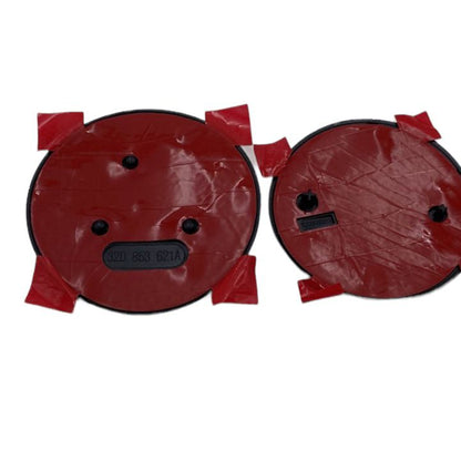 Set 2 embleme capotă/portbagaj Maf negru lucios 80mm x 90mm, pentru Skoda