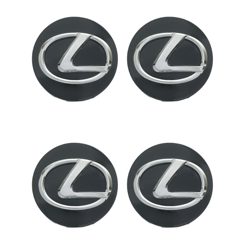 Set 4 capace jante Lexus, Negru, 62mm