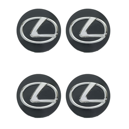 Set 4 capace jante Lexus, Negru, 62mm
