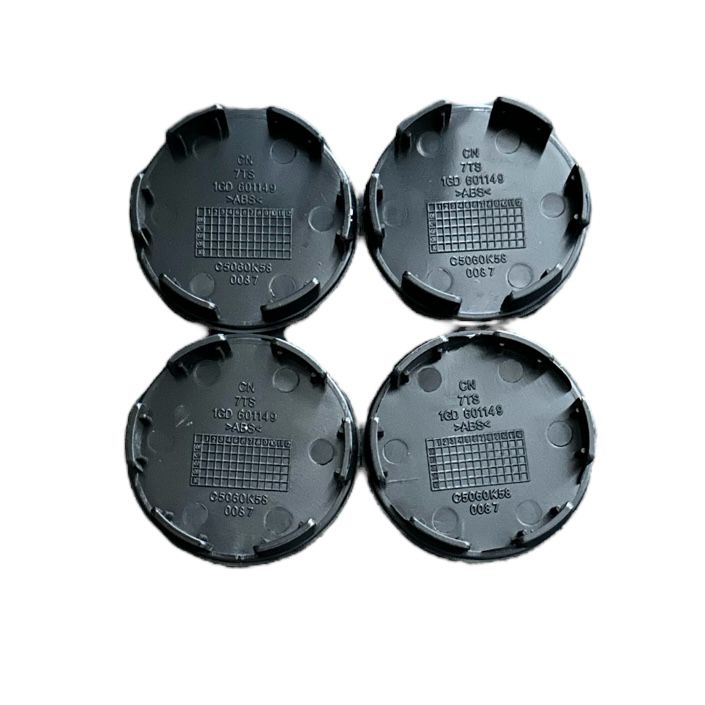 Set 4 capace roti 58mm exterior, 56mm interior Hyundai negre compatibil/inlocuitor janta aliaj