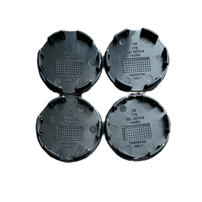 Set 4 capace roti 58mm exterior, 56mm interior Hyundai negre compatibil/inlocuitor janta aliaj