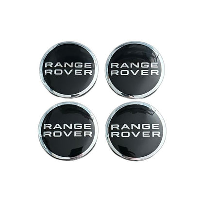Set 4 capace jante LAND ROVER, RANGE ROVER, 62-63mm, Negru Argintiu