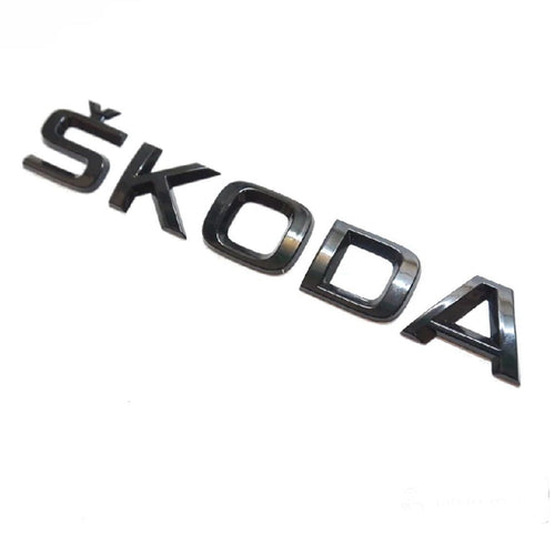 Emblema Portbagaj Skoda, Maf, Negru