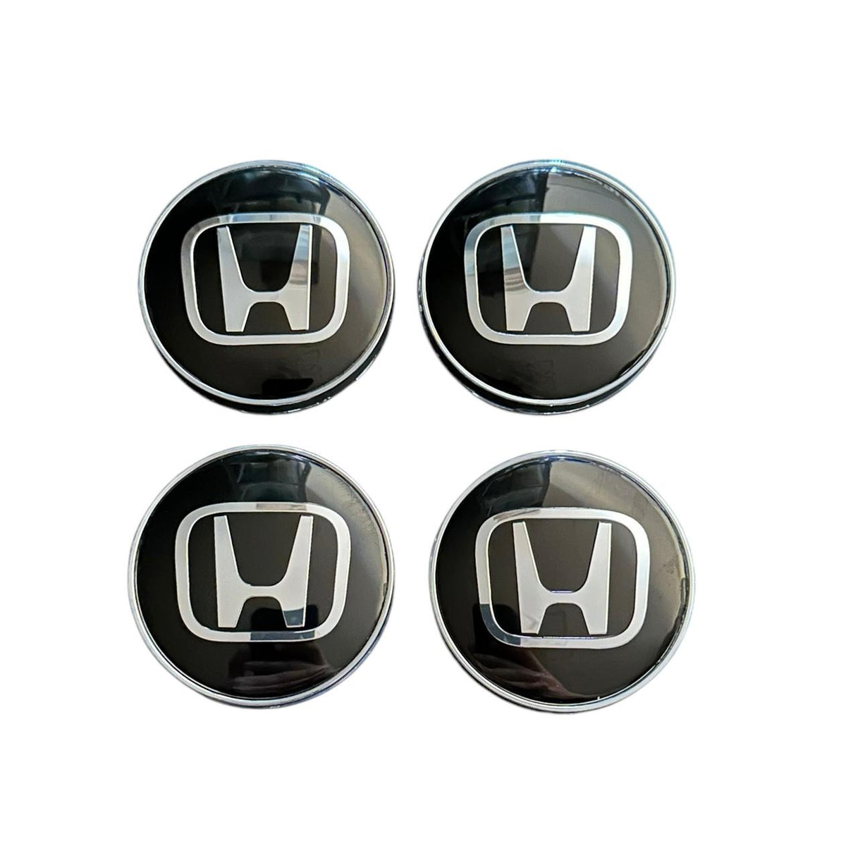 Set 4 capace roti 60mm Honda Negru compatibil/inlocuitor janta aliaj