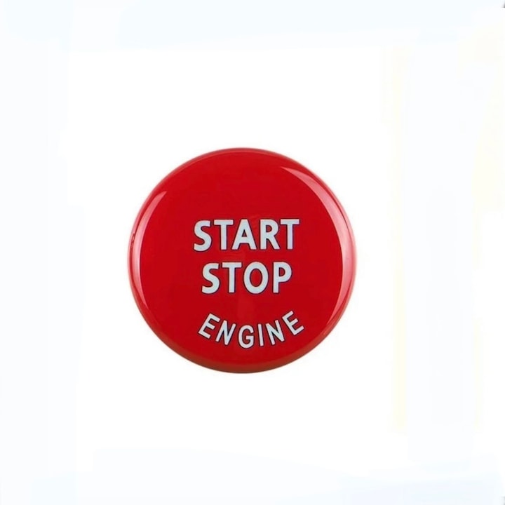 Buton Capac Start Stop Compatibil cu BMW E60 E63 E70 E71 E82 E84 E90 E91 E92 E93, Rosu