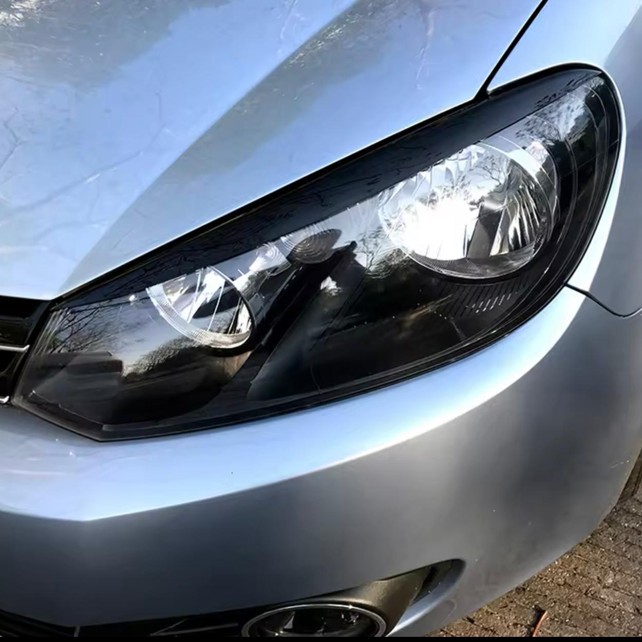 Set Pleoape Faruri Compatibile Volkswagen Golf 6 MK6 2008-2013, Negru