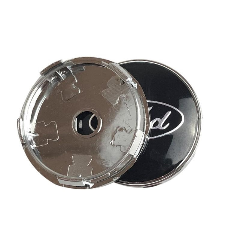 Set 4 capacele roti 60mm negre, Ford Focus/Mondeo/Kuga , pentru jante aliaj