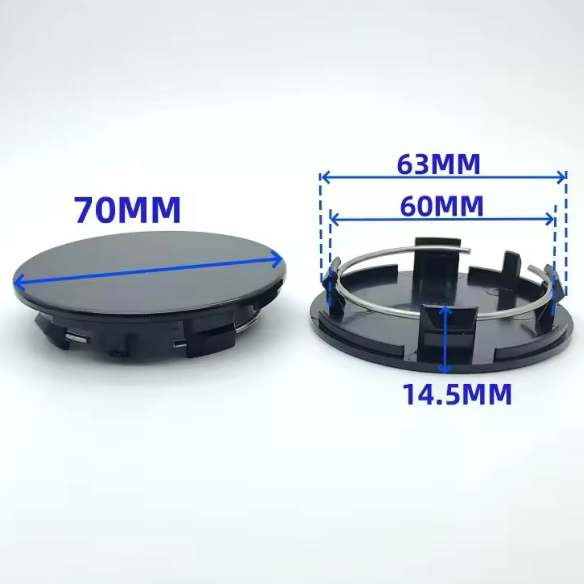 Set 4 capace roti 70mm exterior, 60mm interior BMW compatibil/inlocuitor janta aliaj