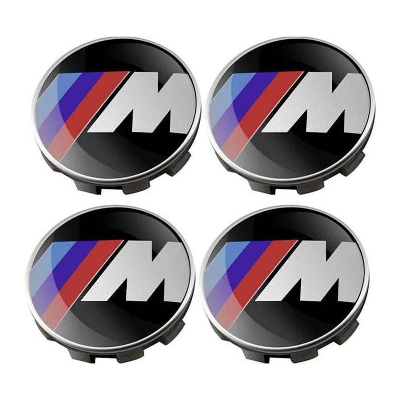 Set 4 Capace sigla BMW, 68mm, model M Power