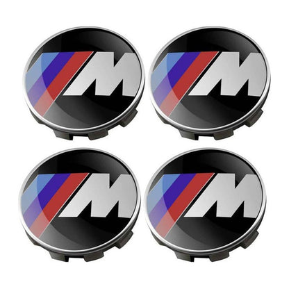 Set 4 Capace sigla BMW, 68mm, model M Power