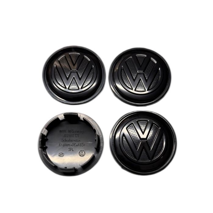 Set 4 capace roti 65mm VW 3B7601171 negre compatibil/inlocuitor janta aliaj