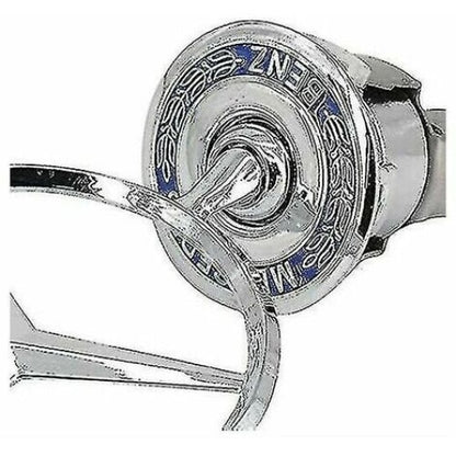 Emblema logo Mercedes-Benz pentru capota, 44mm, argintiu