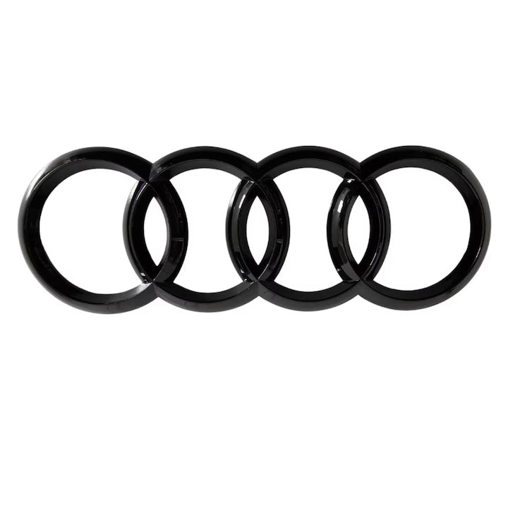 Emblema portbagaj Audi A1 A3 A4 A5 A6 Q7, 192 mm, negru lucios