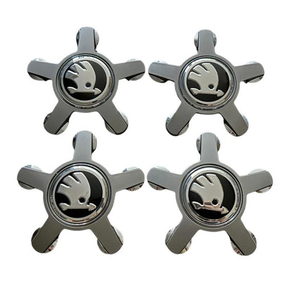 Set 4 capacele Skoda Gheara 135mm pentru jante de Audi, Gri